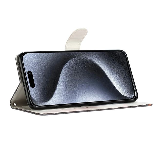 iPhone 17 Pro Handy Hülle - Leder Bookcover Image Series - Wolf