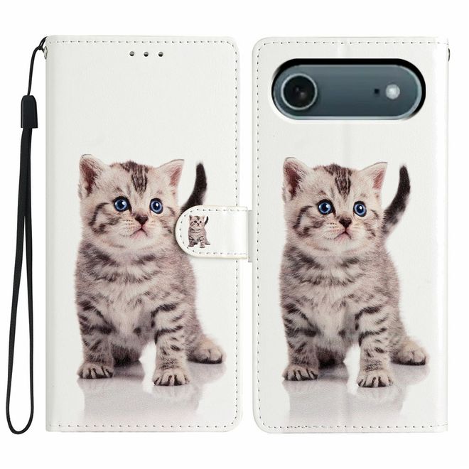 iPhone Air Handy Hülle - Leder Bookcover Image Series - süsse Katze