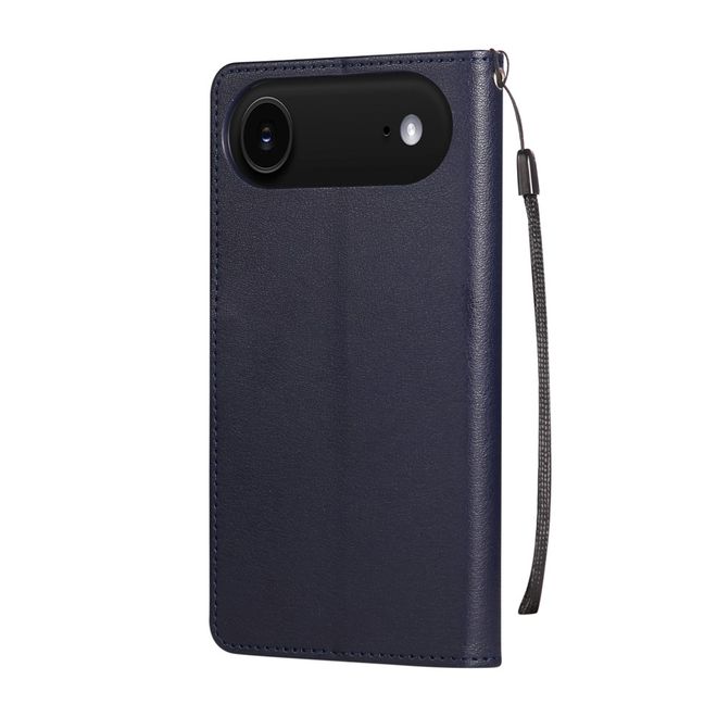 iPhone Air Handy Hülle - Classic II Leder Bookcover Series - blau