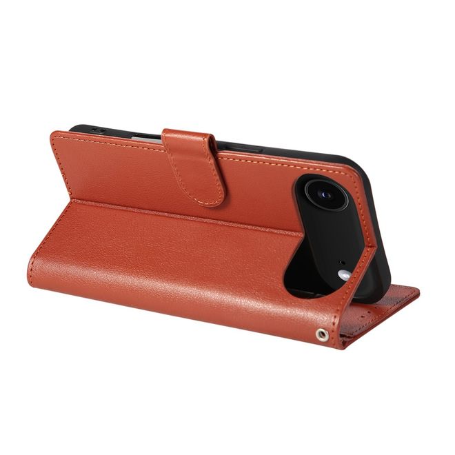 iPhone Air Handy Hülle - Classic II Leder Bookcover Series - braun