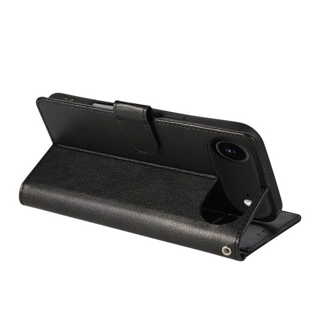 iPhone Air Handy Hülle - Classic II Leder Bookcover Series - schwarz