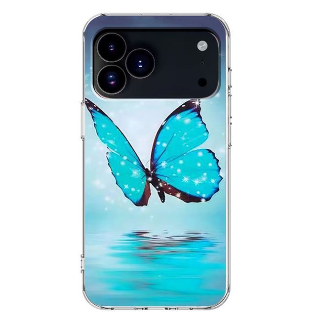 iPhone 17 Pro Handyhülle - Softcase Image TPU Series - blauer Schmetterling