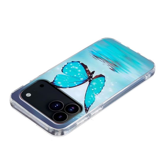 iPhone 17 Pro Handyhülle - Softcase Image TPU Series - blauer Schmetterling