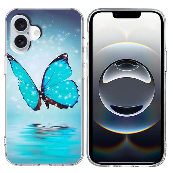iPhone 17 Handyhülle - Softcase Image TPU Series - blauer Schmetterling