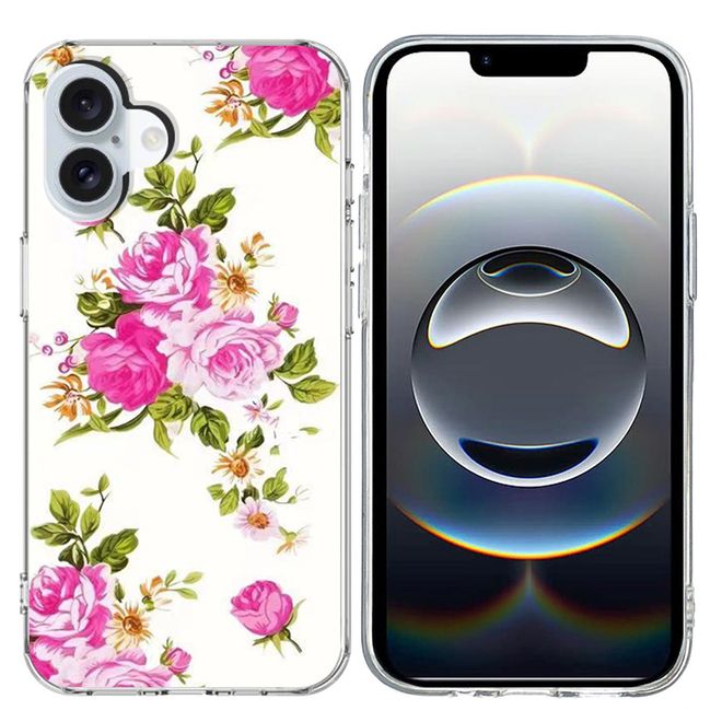 iPhone 17 Handyhülle - Softcase Image TPU Series - pinke Blumen