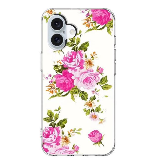 iPhone 17 Handyhülle - Softcase Image TPU Series - pinke Blumen