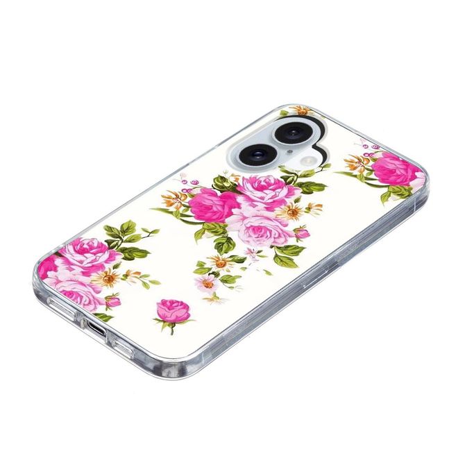 iPhone 17 Handyhülle - Softcase Image TPU Series - pinke Blumen