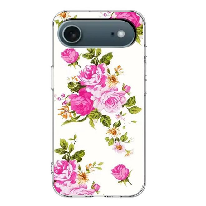 iPhone Air Handyhülle - Softcase Image TPU Series - pinke Blumen