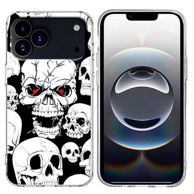 iPhone 17 Pro Max Handyhülle - Softcase Image TPU Series - Totenkopf