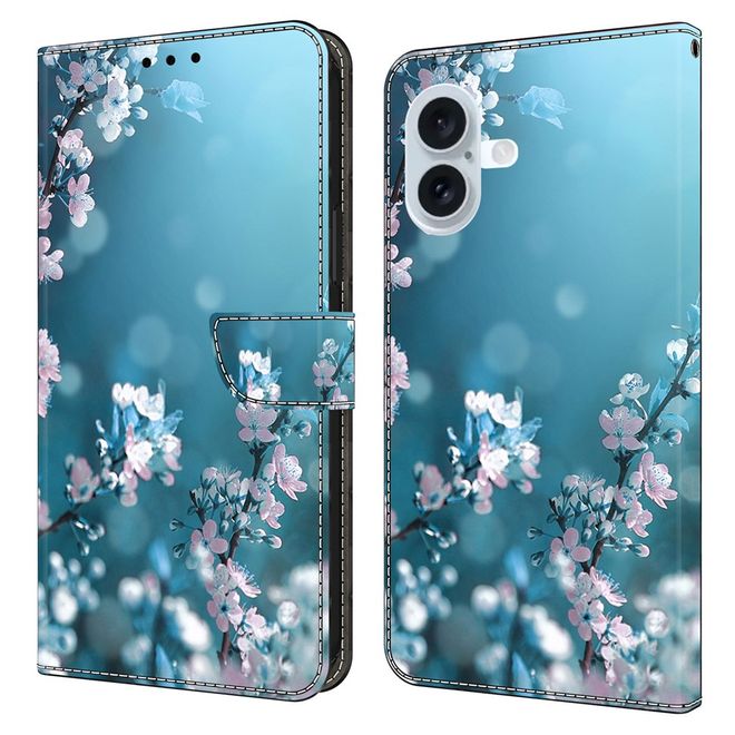 iPhone 17 Handy Hülle - Leder Bookcover Image Series - Blumen