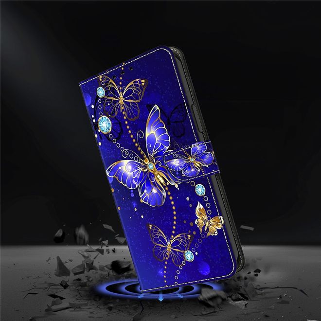 iPhone Air Handy Hülle - Leder Bookcover Image Series - Diamant Schmetterling