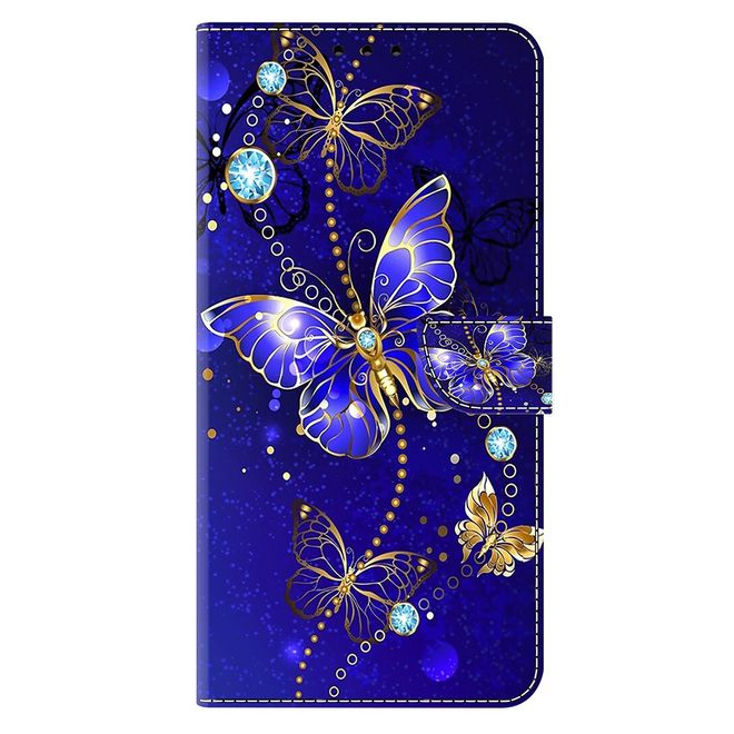 iPhone Air Handy Hülle - Leder Bookcover Image Series - Diamant Schmetterling