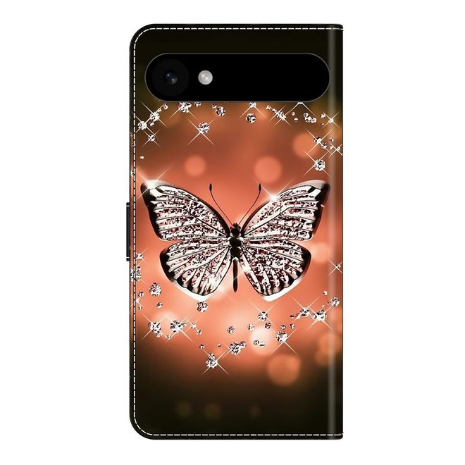 iPhone Air Handy Hülle - Leder Bookcover Image Series - Kristall Schmetterling