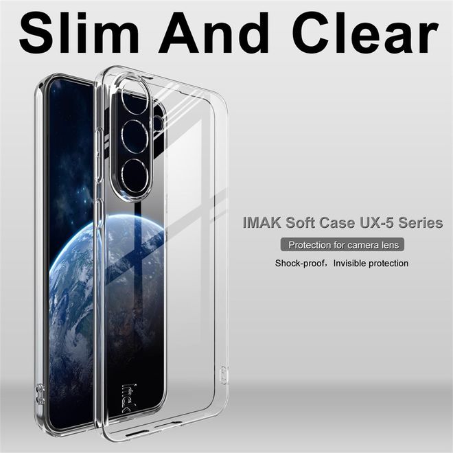Imak - Samsung Galaxy S25 FE Hülle - Softcase aus TPU - UX-5 Series - transparent