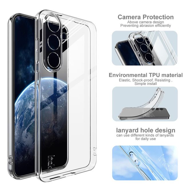 Imak - Samsung Galaxy S25 FE Hülle - Softcase aus TPU - UX-5 Series - transparent