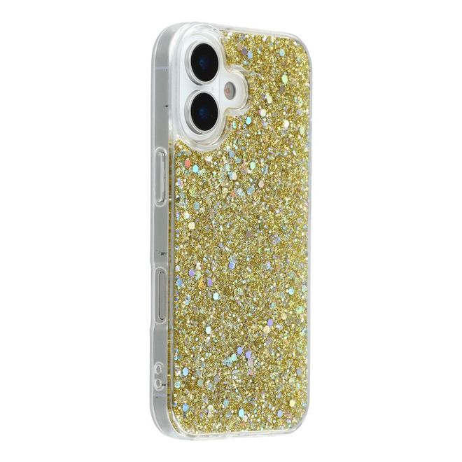 iPhone 17 Handy Hülle - Glitzer TPU Softcase Series - gold