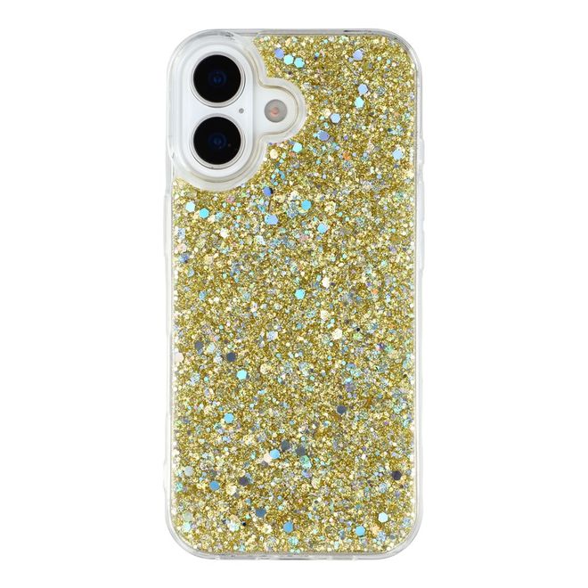 iPhone 17 Handy Hülle - Glitzer TPU Softcase Series - gold