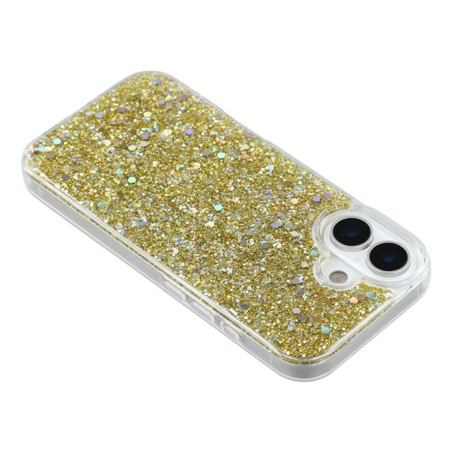 iPhone 17 Handy Hülle - Glitzer TPU Softcase Series - gold