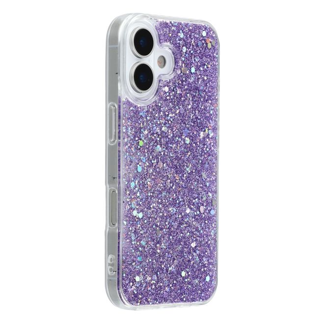 iPhone 17 Handy Hülle - Glitzer TPU Softcase Series - purpur