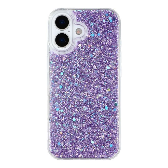 iPhone 17 Handy Hülle - Glitzer TPU Softcase Series - purpur
