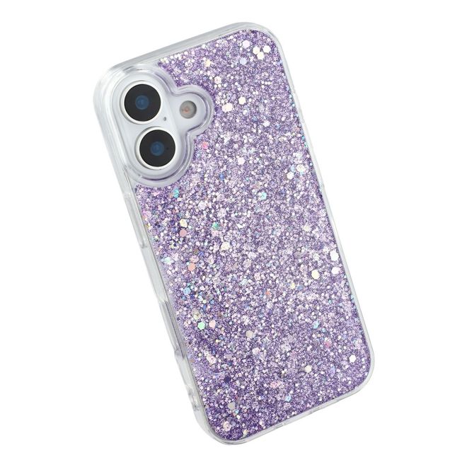 iPhone 17 Handy Hülle - Glitzer TPU Softcase Series - purpur