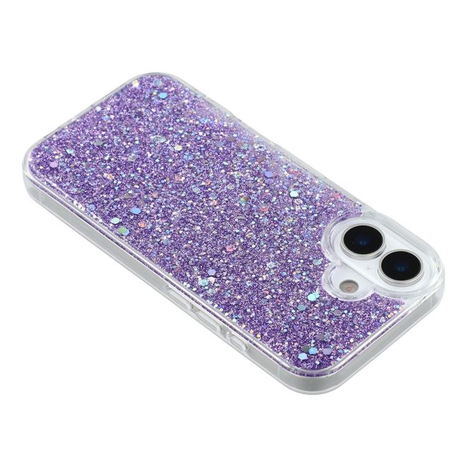 iPhone 17 Handy Hülle - Glitzer TPU Softcase Series - purpur