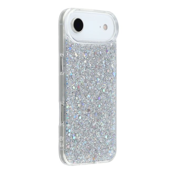 iPhone Air Handy Hülle - Glitzer TPU Softcase Series - silber