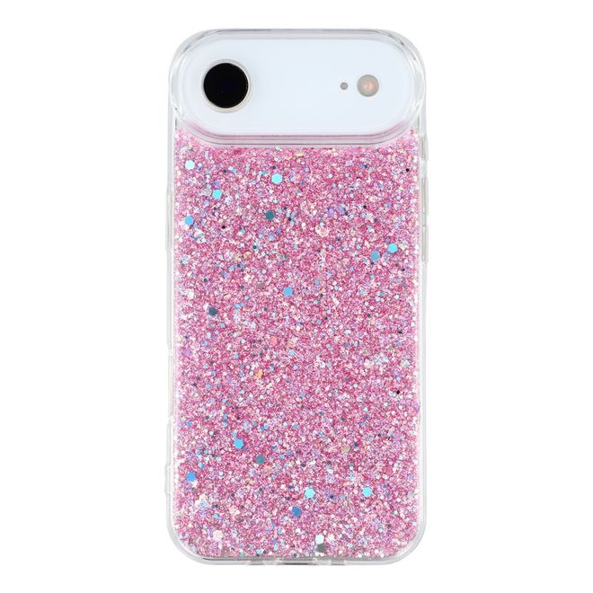 iPhone Air Handy Hülle - Glitzer TPU Softcase Series - rosa