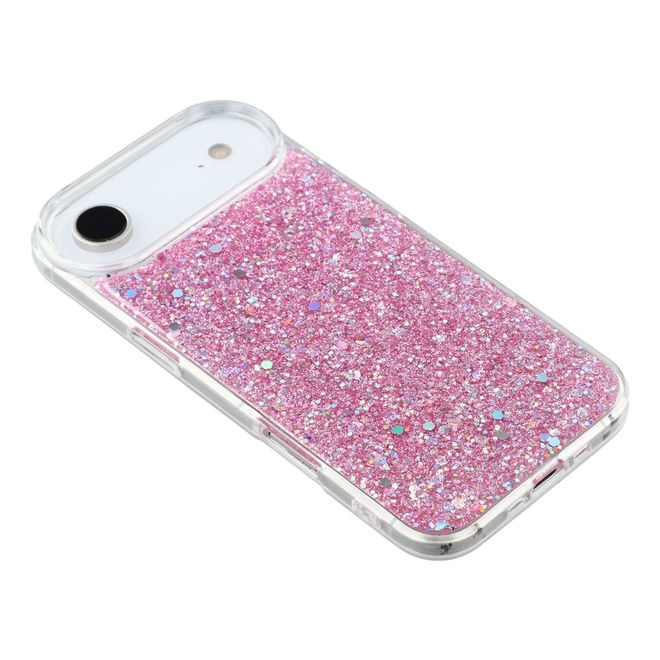 iPhone Air Handy Hülle - Glitzer TPU Softcase Series - rosa