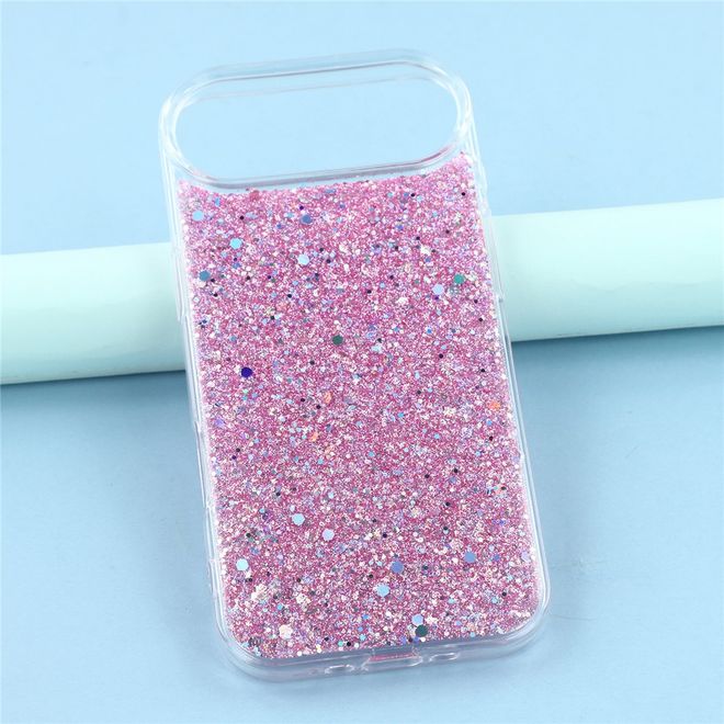 iPhone Air Handy Hülle - Glitzer TPU Softcase Series - rosa