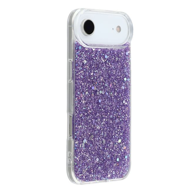 iPhone Air Handy Hülle - Glitzer TPU Softcase Series - purpur