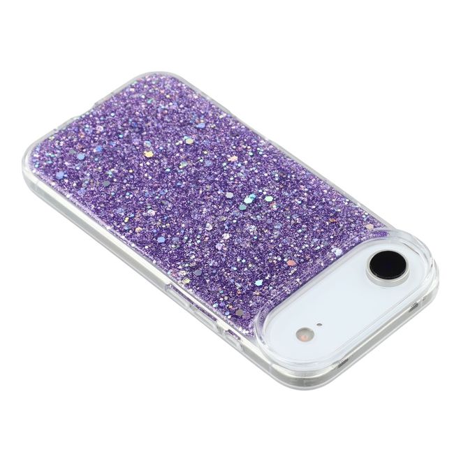 iPhone Air Handy Hülle - Glitzer TPU Softcase Series - purpur