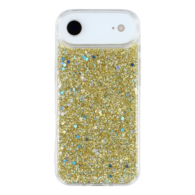 iPhone Air Handy Hülle - Glitzer TPU Softcase Series - gold