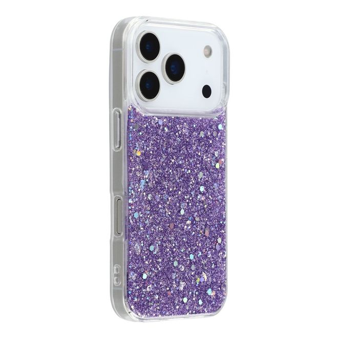 iPhone 17 Pro Handy Hülle - Glitzer TPU Softcase Series - purpur