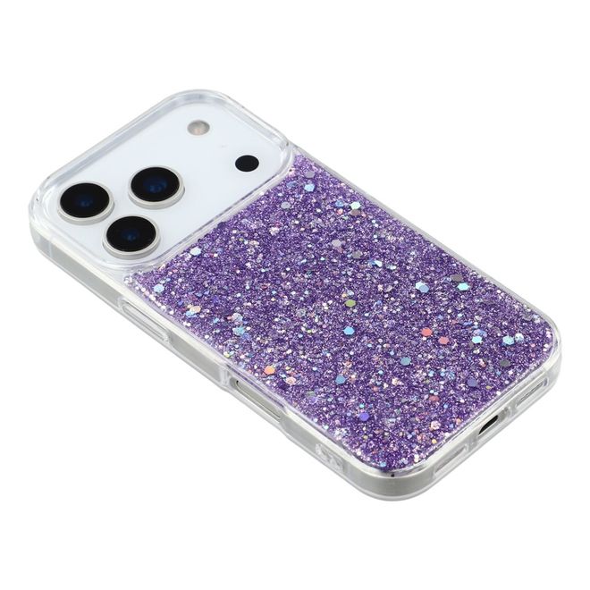 iPhone 17 Pro Handy Hülle - Glitzer TPU Softcase Series - purpur