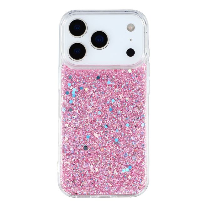 iPhone 17 Pro Handy Hülle - Glitzer TPU Softcase Series - rosa