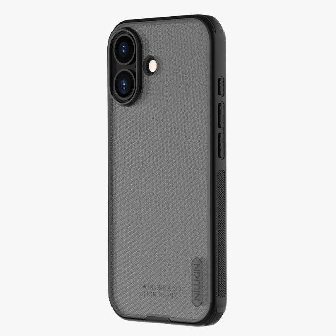 Nillkin - iPhone 17 Hülle - Kunststoff Case - Super Frosted Shield Pro Series - transparent/schwarz