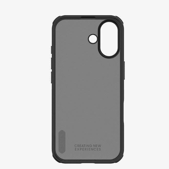 Nillkin - iPhone 17 Hülle - Kunststoff Case - Super Frosted Shield Pro Series - transparent/schwarz