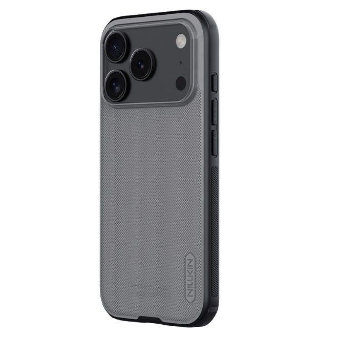Nillkin - iPhone 17 Pro Hülle - Kunststoff Case - Super Frosted Shield Pro Series - transparent/schwarz