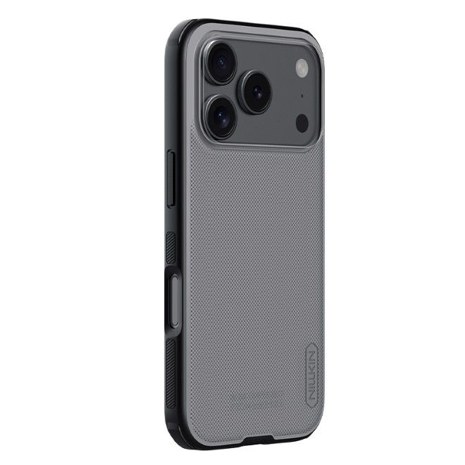 Nillkin - iPhone 17 Pro Hülle - Kunststoff Case - Super Frosted Shield Pro Series - transparent/schwarz