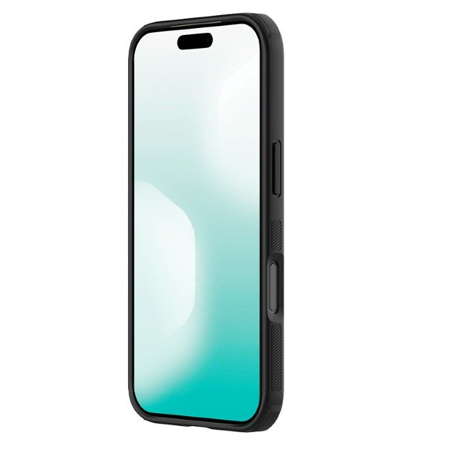 Nillkin - iPhone 17 Pro Hülle - Kunststoff Case - Super Frosted Shield Pro Magnetic Series - transparent/schwarz
