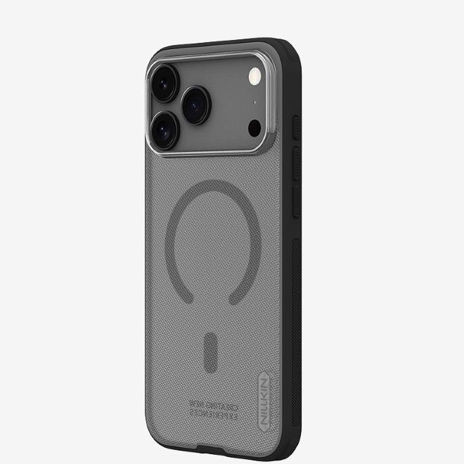 Nillkin - iPhone 17 Pro Max Hülle - Kunststoff Case - Super Frosted Shield Pro Magnetic Series - transparent/schwarz