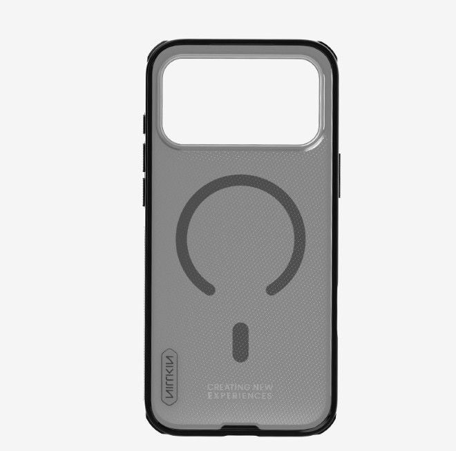 Nillkin - iPhone 17 Pro Max Hülle - Kunststoff Case - Super Frosted Shield Pro Magnetic Series - transparent/schwarz