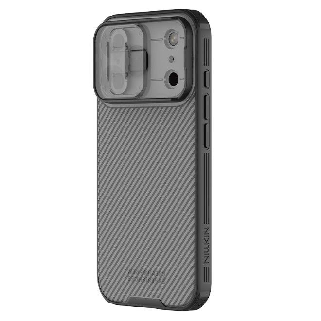 Nillkin - iPhone 17 Pro Hülle - Kunststoff Hardcase - CamShield Pro Series - transparent/schwarz