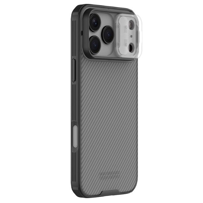 Nillkin - iPhone 17 Pro Max Hülle - Kunststoff Hardcase - CamShield Pro Series - transparent/schwarz