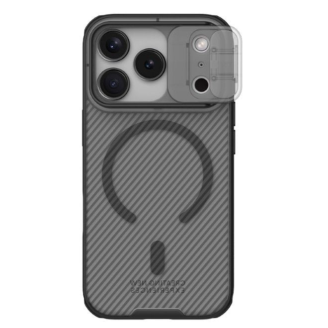 Nillkin - iPhone 17 Pro Hülle - Kunststoff Hardcase - CamShield Pro MagSafe Series - transparent/schwarz