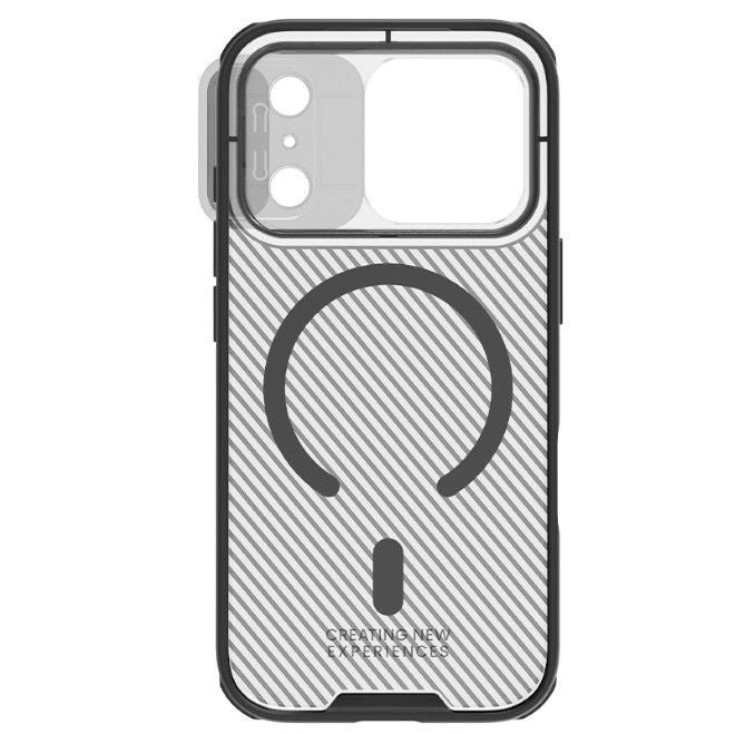 Nillkin - iPhone 17 Pro Hülle - Kunststoff Hardcase - CamShield Pro MagSafe Series - transparent/schwarz