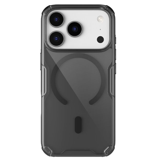 Nillkin - iPhone 17 Pro Hülle - TPU Soft Case - Nature Pro Magnetic Series - transparent/schwarz