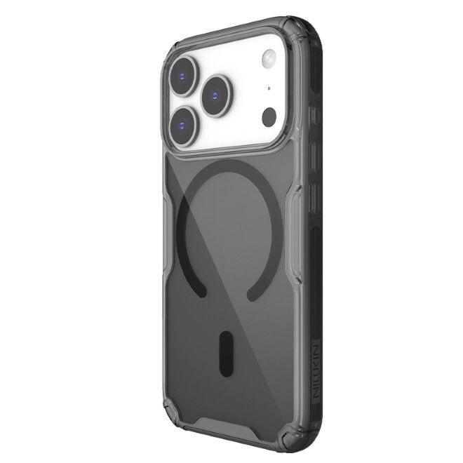 Nillkin - iPhone 17 Pro Hülle - TPU Soft Case - Nature Pro Magnetic Series - transparent/schwarz