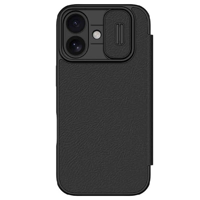 Nillkin - iPhone 17 Hülle - Leder Book Case - Qin Pro Series - schwarz